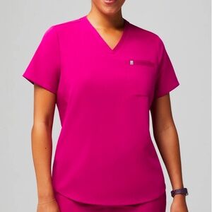 Fabletics Women's Pink V-Neck Top